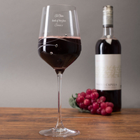 Engraved Swarovski® Elements Diamanté Wine Glass