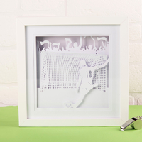 Football Framed Papercut Mood Light
