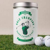 Golf Gift Set In Personalised Tin - Golf Champion
