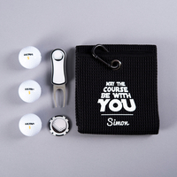 Golf Gift Set With Personalised Towel - Course Be With You