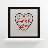 International Love Vintage Letter Frame
