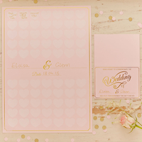 Pastel Perfection A3 Heart Guest Book Poster