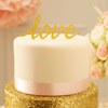 Pastel Perfection Gold Love Cake Topper