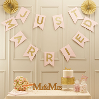 Pastel Perfection Just Married Bunting