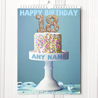 Personalised 18th Birthday Calendar