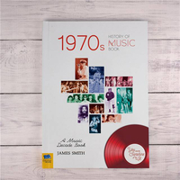 Personalised 1970s History Of Music Book