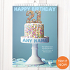 Personalised 21st Birthday Calendar