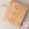 Personalised 3 Bottle Luxury Wooden Wine Box - 3 Year Anniversary