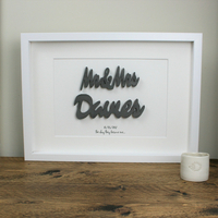 Personalised 3D Couples Frame
