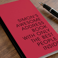 Personalised Address Book - Awesome Address Book