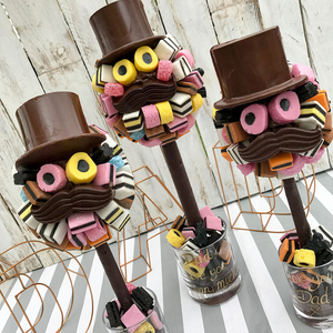 Personalised Allsorts Hat & Moustache Sweet Tree