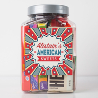 Personalised American Retro Sweet Jar - Star Spangled