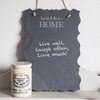 Personalised Antique Hanging Slate Sign