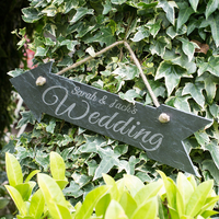 Personalised Arrow Slate Sign