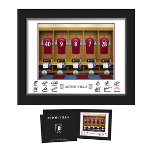 Personalised Aston Villa Dressing Room Print