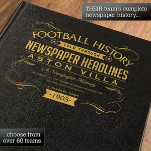 Personalised Aston Villa Football Book