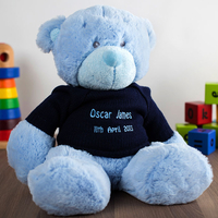 Personalised Baby Bonnie Bear - Blue