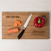 Personalised Bamboo Chopping Board - Chop Chop Mum