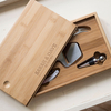 Personalised Bamboo Wine & Cheese Set