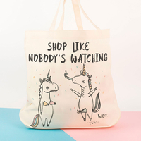 Personalised Banter Pants Tote Bag - Unicorns
