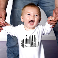 Personalised Barcode Baby Romper
