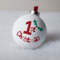 Personalised Bauble - 1st Christmas