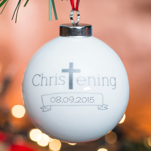 Personalised Bauble - Christening