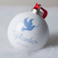 Personalised Bauble - Memorial Dove