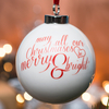 Personalised Bauble - Merry & Bright