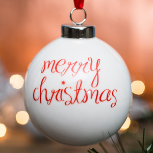 Personalised Bauble - Merry Christmas