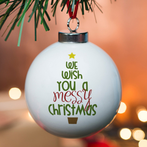 Personalised Bauble - Messy Christmas