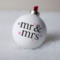 Personalised Bauble - Mr and Mrs