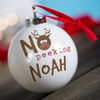 Personalised Bauble - No Peeking
