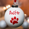 Personalised Bauble - Paw Print