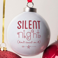 Personalised Bauble - Silent Night