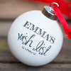 Personalised Bauble - Wish List