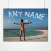 Personalised Beach Bum Print