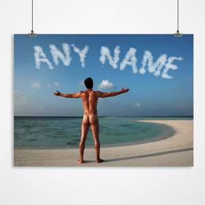 Personalised Beach Bum Print