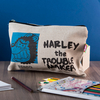 Personalised Beano Big Heads Canvas Pencil Case - Gnasher