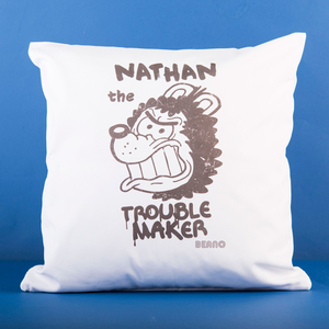 Personalised Beano Big Heads Cushion Cover - Gnasher
