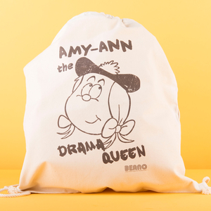 Personalised Beano Big Heads Drawstring Bag - Minnie