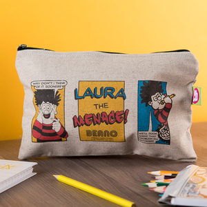 Personalised Beano Classic Canvas Pencil Case - Problem Solved