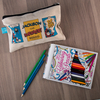 Personalised Beano Classic Canvas Pencil Case & Pencils - Top Dog