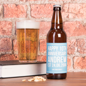Personalised Beer - 10th Anniversary