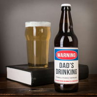 Personalised Beer - Warning Drinking