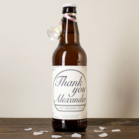 Personalised Beer - Wedding Thank You (Deco Cream)