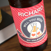 Personalised Beer - Will You Beer My Valentine?