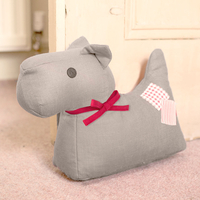 Personalised Beige Mabel Doorstop