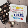 Personalised Belgian Chocolates - Best Teacher