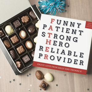 Personalised Belgian Chocolates - FATHER